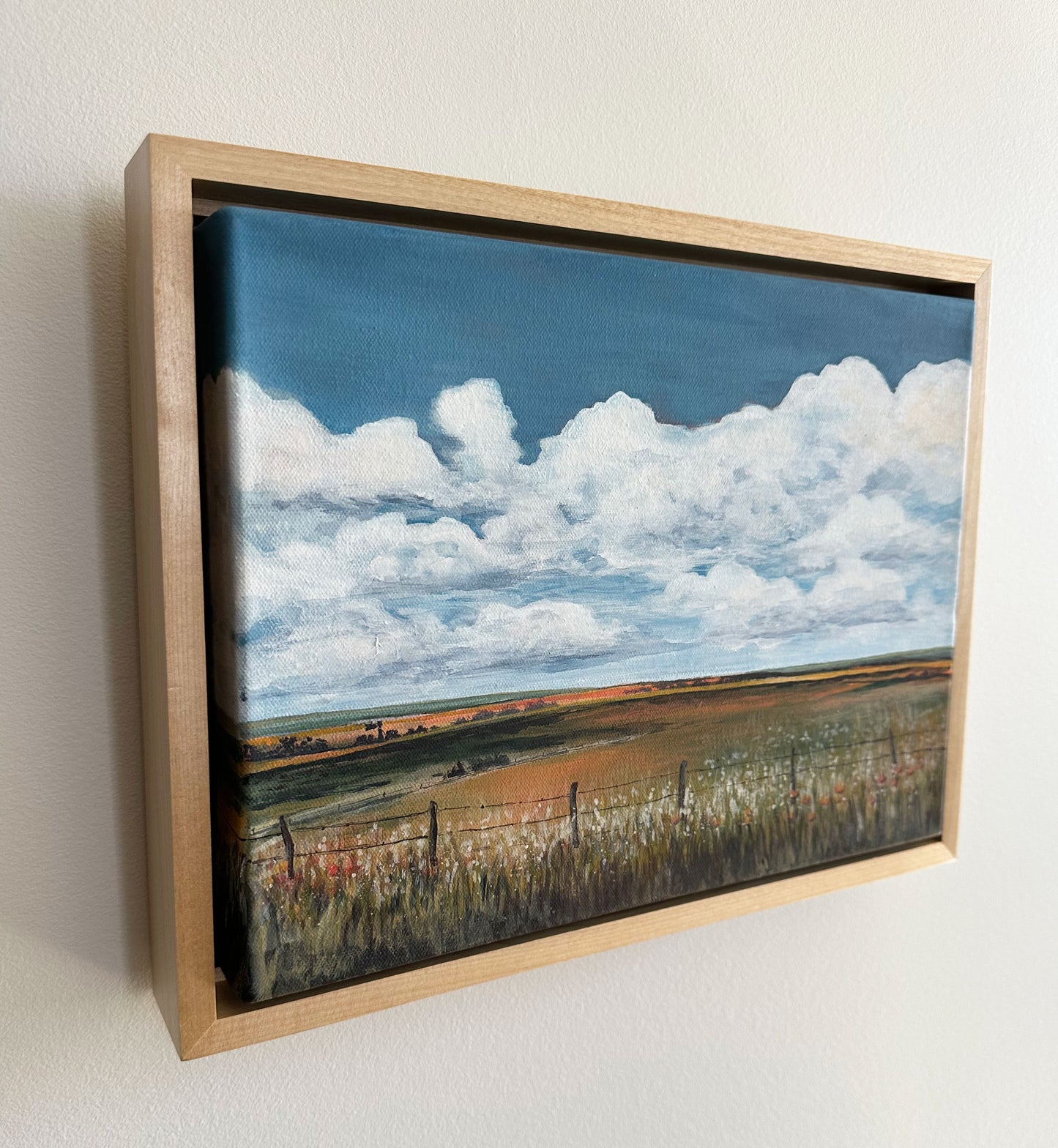 "Hilltop" Framed Original Acrylic Painting