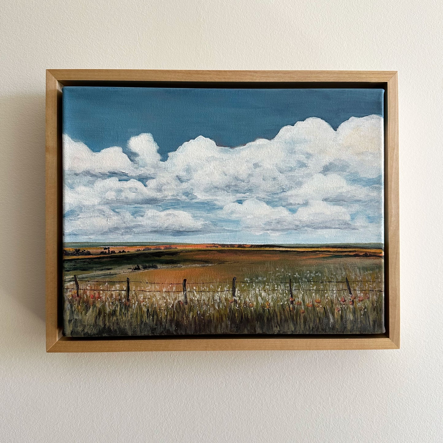 "Hilltop" Framed Original Acrylic Painting